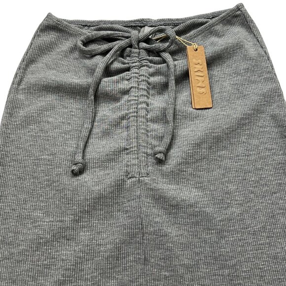 SKIMS‎ Soft Lounge Ruched Long Skirt Heather Gray XXS - Picture 4 of 11